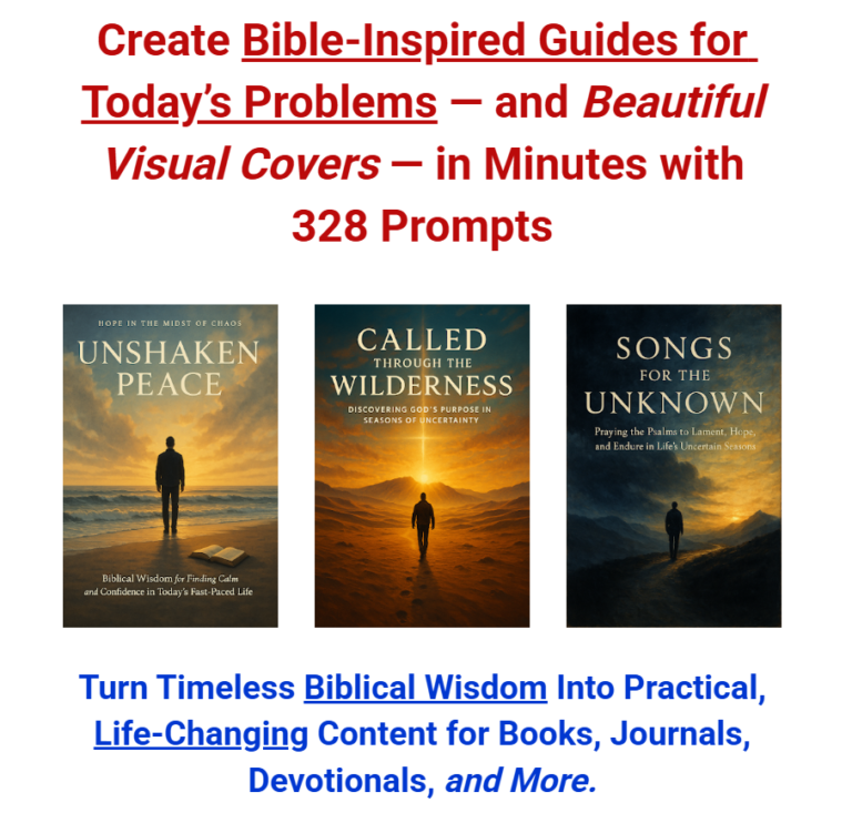 Biblical Wisdom Prompts preview for faith-based creators