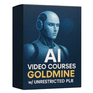 PLR AI Video Courses bundle with 22 AI training programs