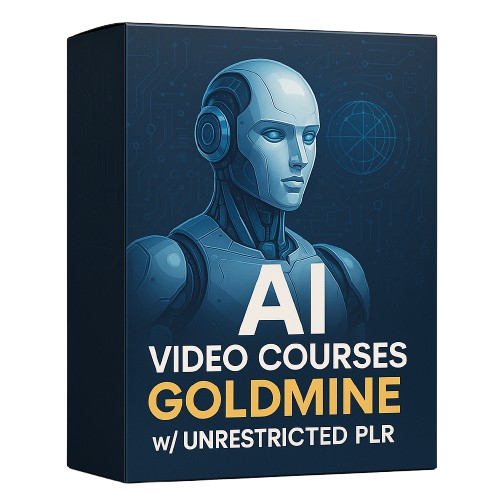 PLR AI Video Courses bundle with 22 AI training programs