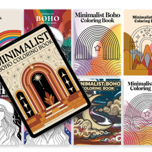 Boho Coloring Pages PLR Bundle – 500+ printable designs