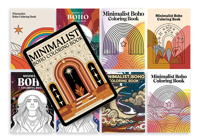 Boho Coloring Pages PLR Bundle – 500+ printable designs