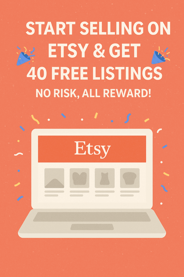 Start Etsy Shop Free
