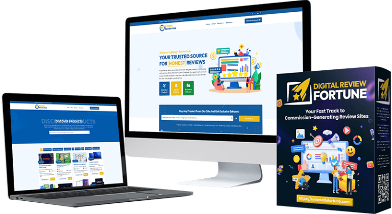 Digital Review Site Builder dashboard and GPT-powered review generator