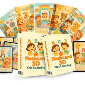 Flashcard 3D Kids Learning PLR