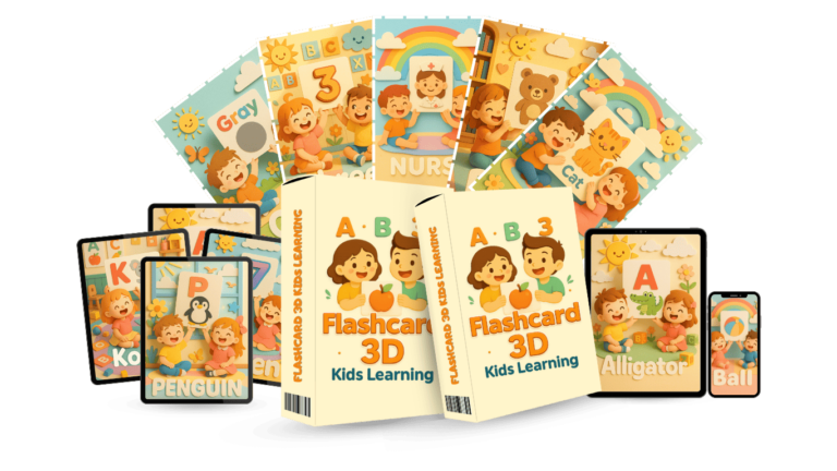Flashcard 3D Kids Learning PLR
