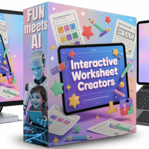 Interactive Worksheet Creator AI tool for making kids worksheets