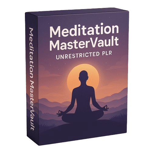 Wellness PLR Bundle meditation audio and video content pack
