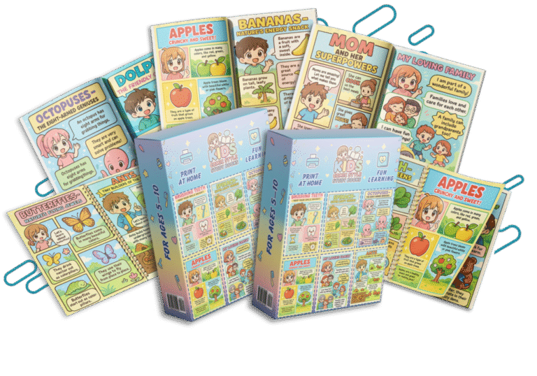 Kids Comic Style Study Books PLR