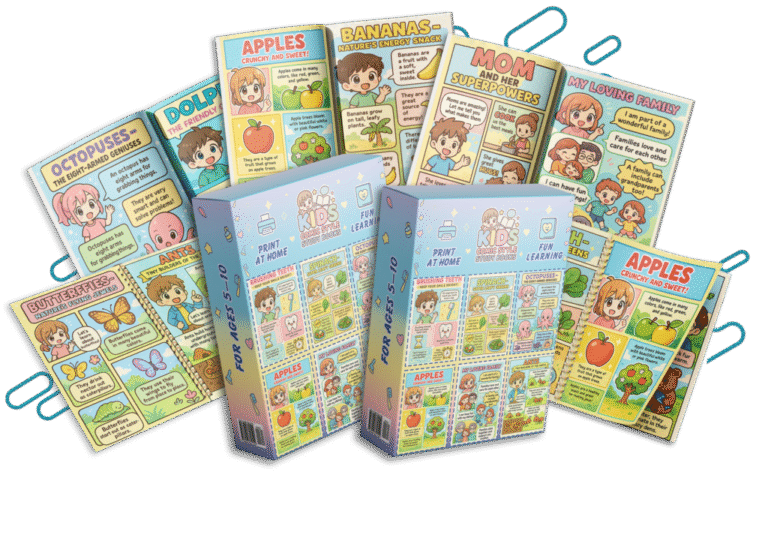 Kids Comic Style Study Books PLR