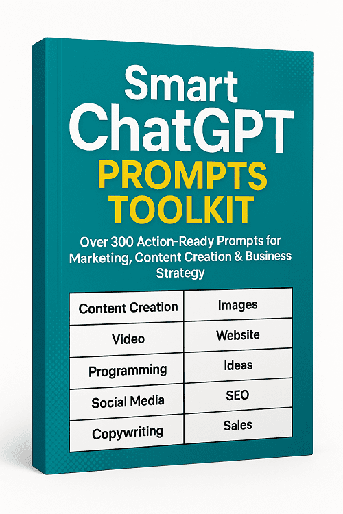 Smart ChatGPT Prompts toolkit with 300+ AI content prompts