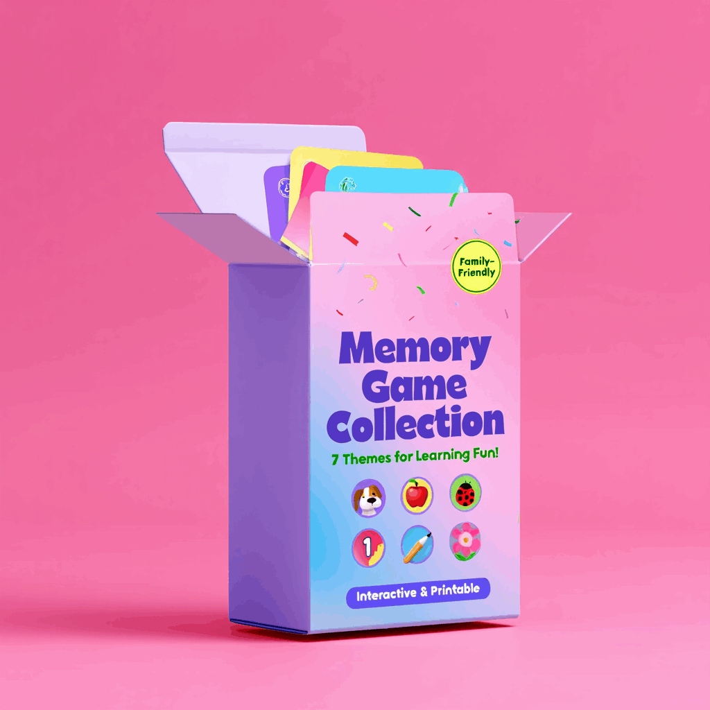 Kids Memory Games PLR printable games bundle for kids